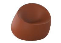 Fauteuil design forme galet extérieur en polyéthylène - Stone Vondom