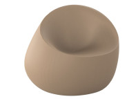 Fauteuil design forme galet extérieur en polyéthylène - Stone Vondom