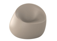 Fauteuil design forme galet extérieur en polyéthylène - Stone Vondom