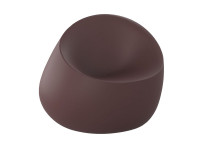 Fauteuil design forme galet extérieur en polyéthylène - Stone Vondom