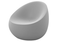 Fauteuil design forme galet extérieur en polyéthylène - Stone Vondom
