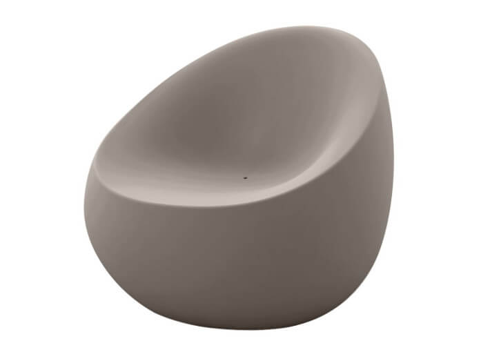Fauteuil design forme galet extérieur en...