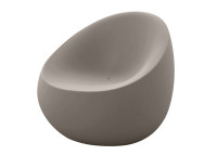 Fauteuil design forme galet extérieur en polyéthylène - Stone Vondom