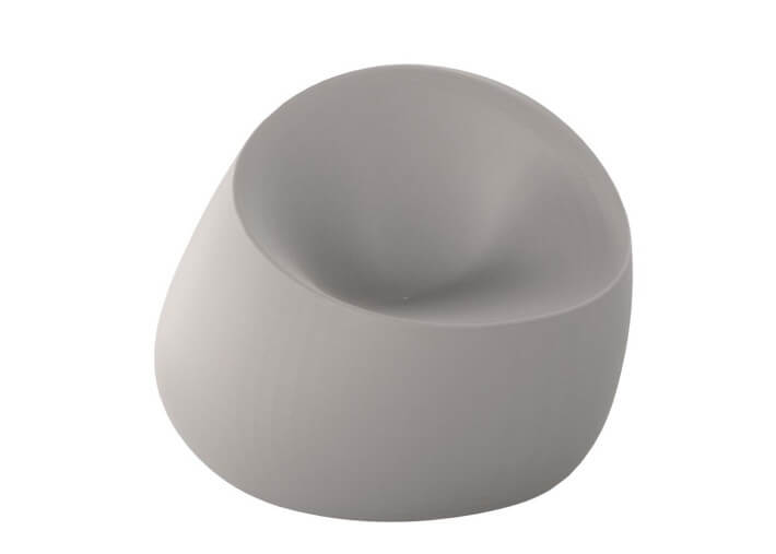 Fauteuil design forme galet extérieur en...