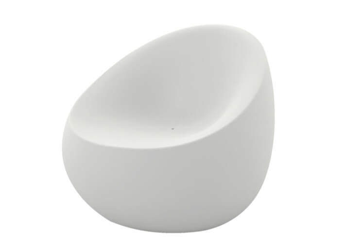 Fauteuil design forme galet extérieur en...