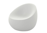 Fauteuil design forme galet extérieur en polyéthylène - Stone Vondom