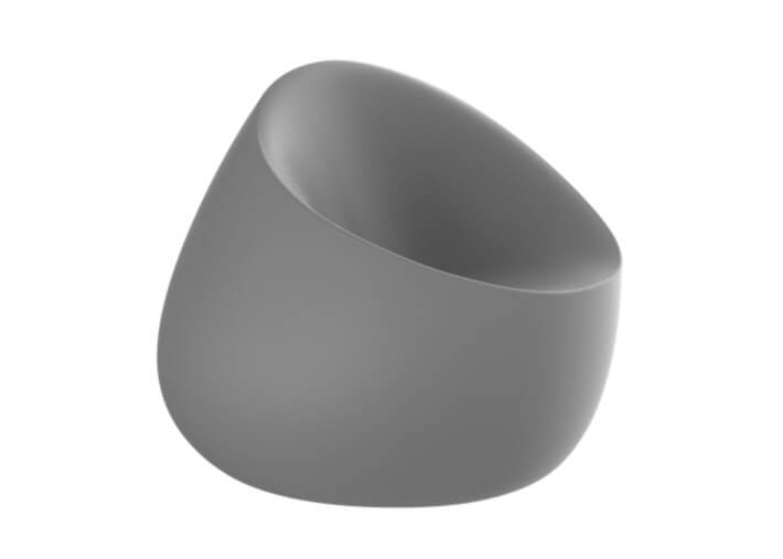 Fauteuil design forme galet extérieur en...