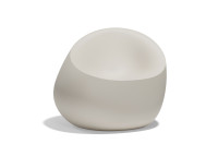 Fauteuil design forme galet extérieur en polyéthylène - Stone Vondom