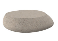 Table basse design forme galet en polyéthylène - Stone Vondom