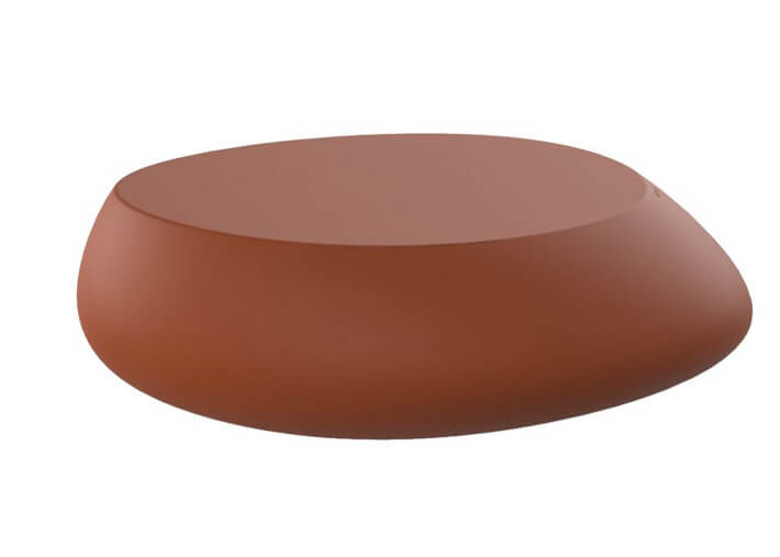 Table basse design forme galet en polyéthylène...