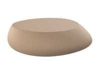 Table basse design forme galet en polyéthylène - Stone Vondom