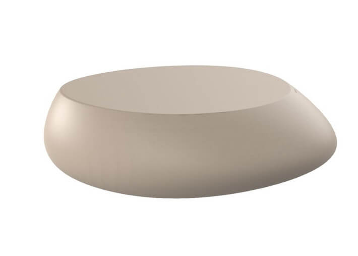 Table basse design forme galet en polyéthylène...