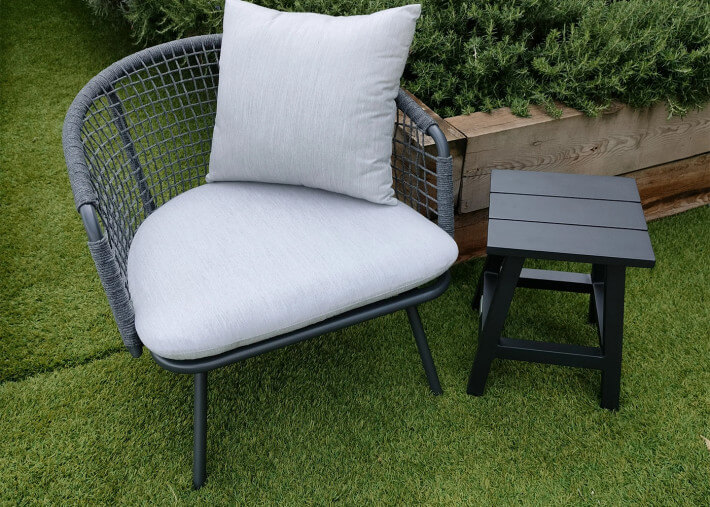 Set de 2 tabourets en aluminium 3 coloris -...