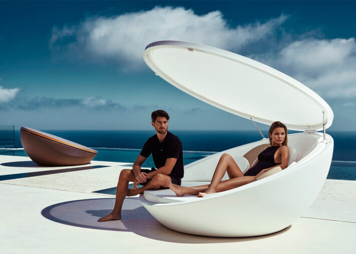 Daybed original avec auvent intégré - coloris...