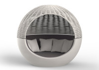 Daybed cocon original en polyéthylène et corde - Ulm Moon Vondom