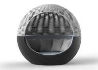 Daybed cocon original en polyéthylène et corde - Ulm Moon Vondom