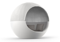 Daybed original en polyéthylène et coque en tissu - Ulm Moon Vondom