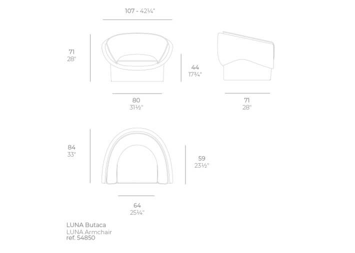 Fauteuil lounge design en polyéthylène par...