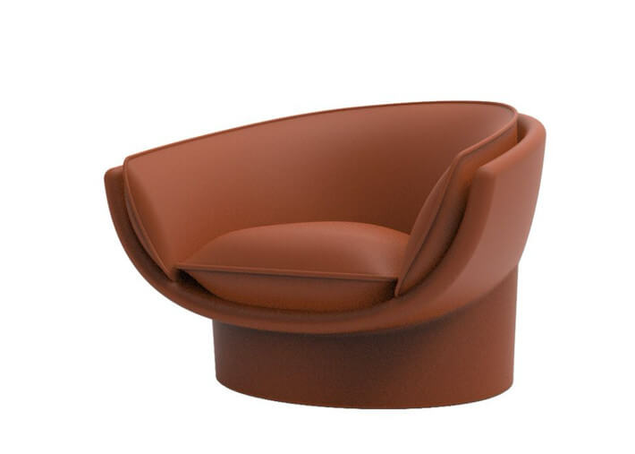 Fauteuil lounge design en polyéthylène par...