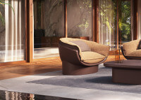 Fauteuil lounge design en polyéthylène par Ramon Esteve - Luna Vondom