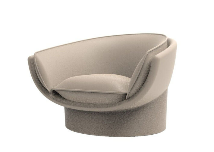 Fauteuil lounge design en polyéthylène par...