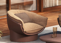 Fauteuil lounge design en polyéthylène par Ramon Esteve - Luna Vondom