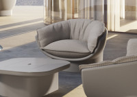 Fauteuil lounge design en polyéthylène par Ramon Esteve - Luna Vondom