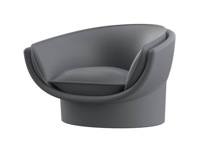 Fauteuil lounge design en polyéthylène par...