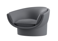 Fauteuil lounge design en polyéthylène par Ramon Esteve - Luna Vondom