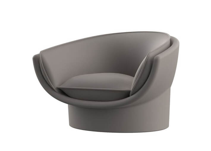 Fauteuil lounge design en polyéthylène par...