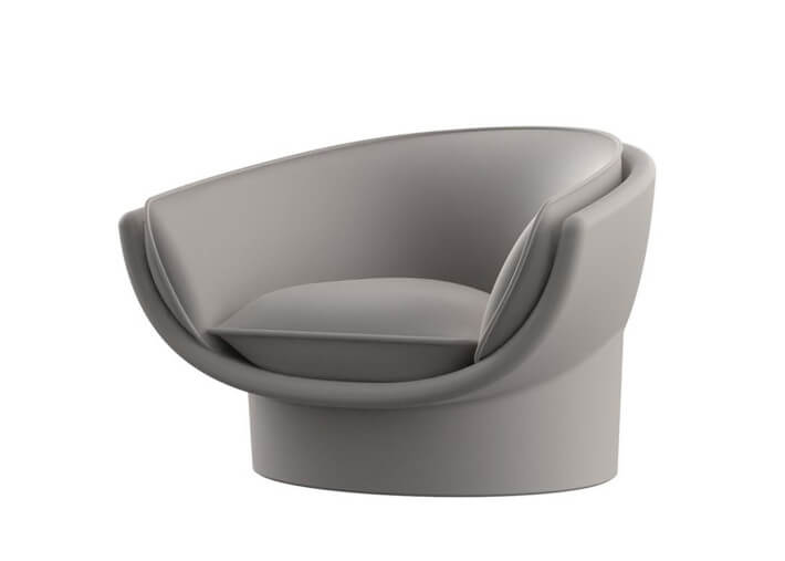 Fauteuil lounge design en polyéthylène par...