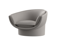 Fauteuil lounge design en polyéthylène par Ramon Esteve - Luna Vondom
