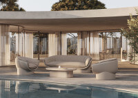 Fauteuil lounge design en polyéthylène par Ramon Esteve - Luna Vondom