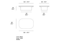 Table basse design en polyéthylène par Ramon Esteve - Luna Vondom