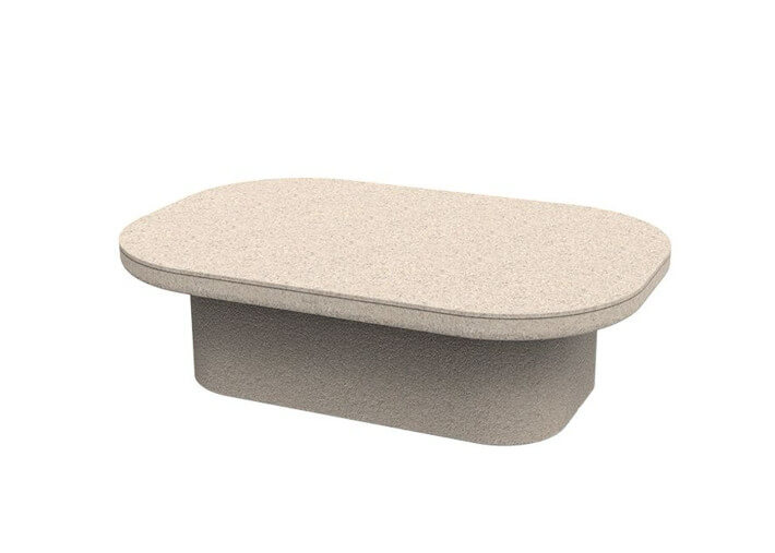 Table basse design en polyéthylène par Ramon...