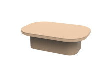 Table basse design en polyéthylène par Ramon Esteve - Luna Vondom