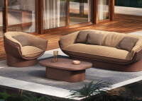 Table basse avec espace de rangement en polyéthylène - Luna Vondom