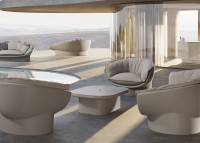 Table basse avec espace de rangement en polyéthylène - Luna Vondom
