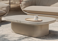 Table basse avec espace de rangement en polyéthylène - Luna Vondom