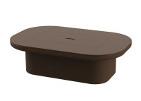 Table basse avec espace de rangement en polyéthylène - Luna Vondom