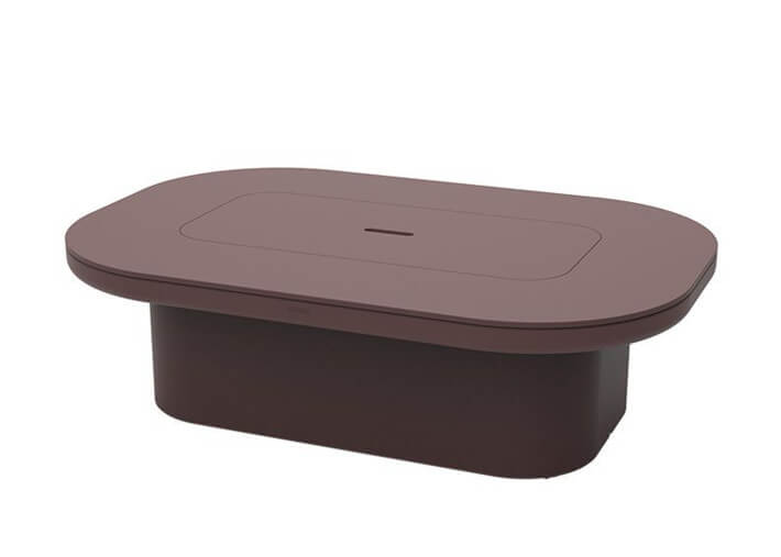 Table basse avec espace de rangement en...