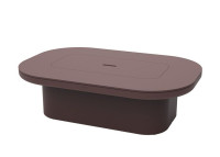 Table basse avec espace de rangement en polyéthylène - Luna Vondom
