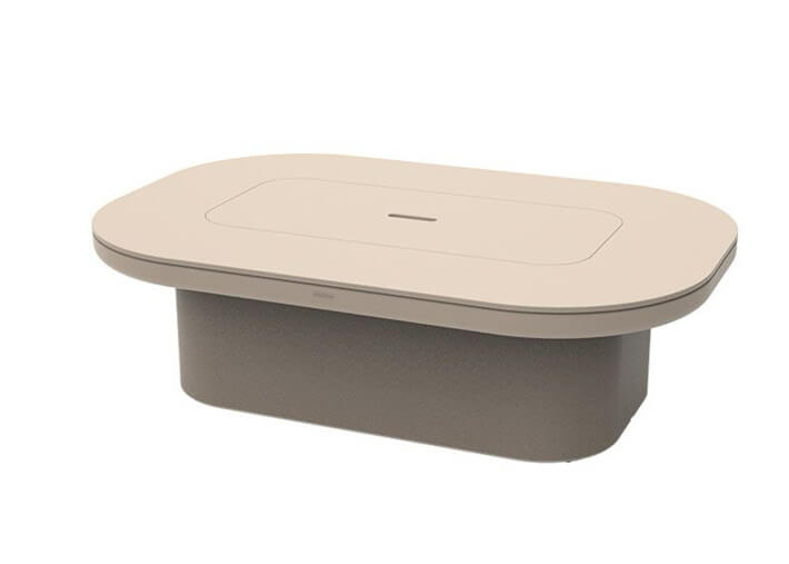 Table basse avec espace de rangement en...