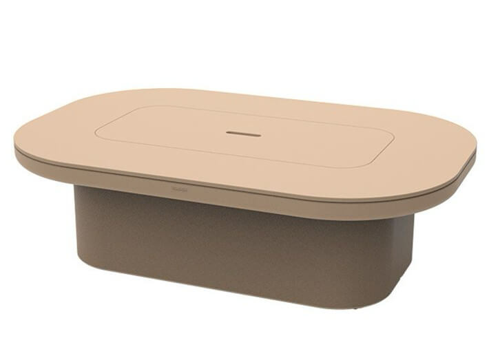 Table basse avec espace de rangement en...