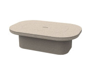 Table basse avec espace de rangement en polyéthylène - Luna Vondom