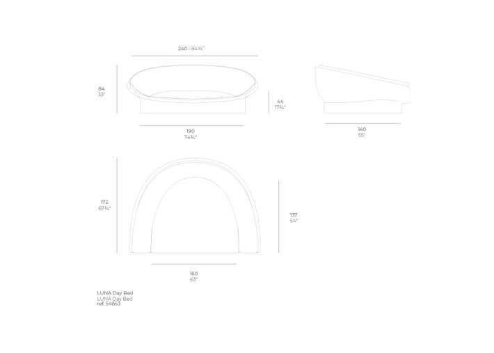Daybed design et confortable en polyéthylène...