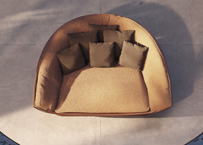 Daybed design et confortable en polyéthylène...