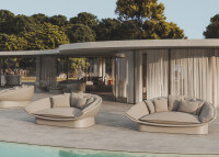 Daybed design et confortable en polyéthylène Ramon Esteve -Luna Vondom