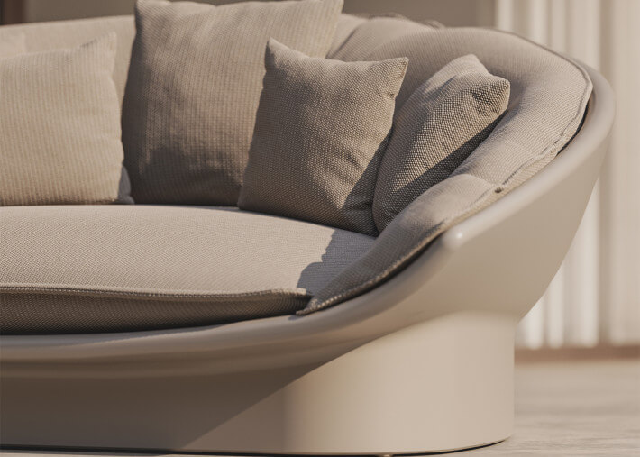 Daybed design et confortable en polyéthylène...