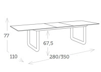 Table d'exterieur extensible en verre 3 coloris - verona garden art